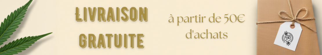 Livraison gratuite pour toute commande dès 50 euros